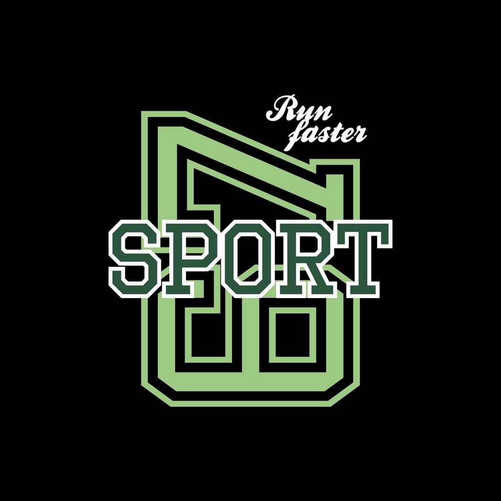 deporte vector tipografía para camiseta. Perfecto para sencillo estilo