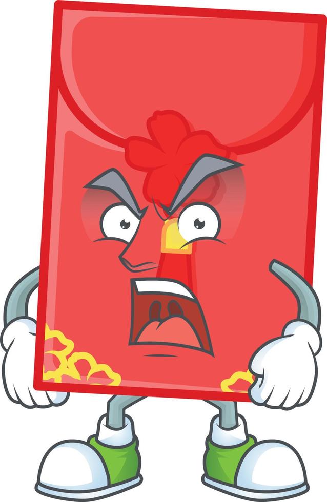 Chinese envelope cartoon character style vector