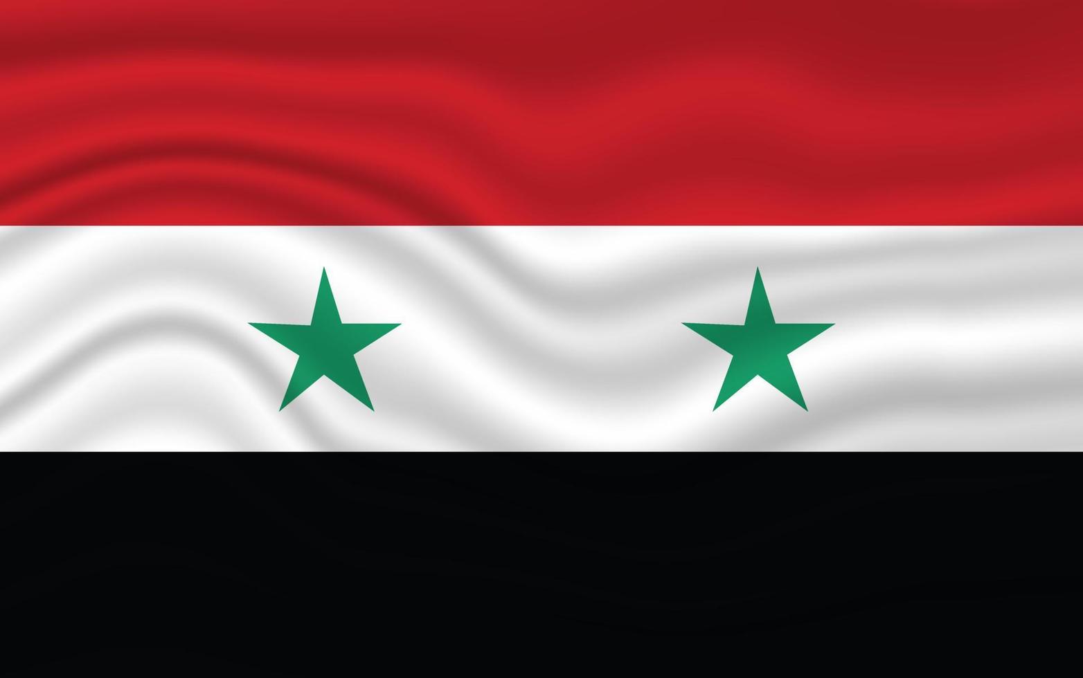 Siria nacional bandera vector 3d ondulación ilustración