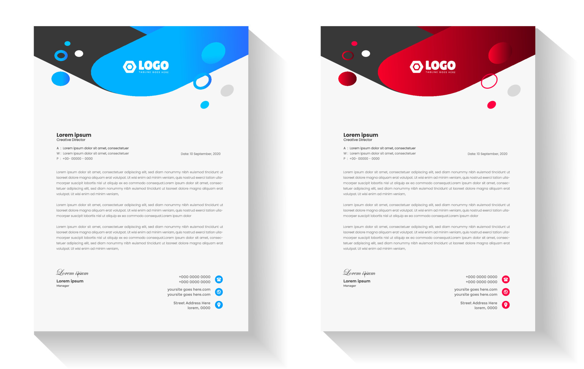 official minimal creative abstract professional informative newsletter