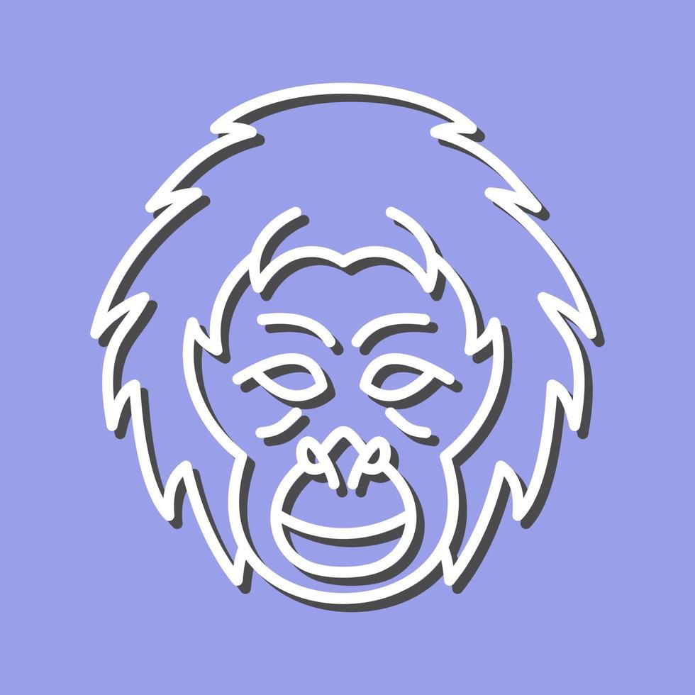 Orangutan Vector Icon