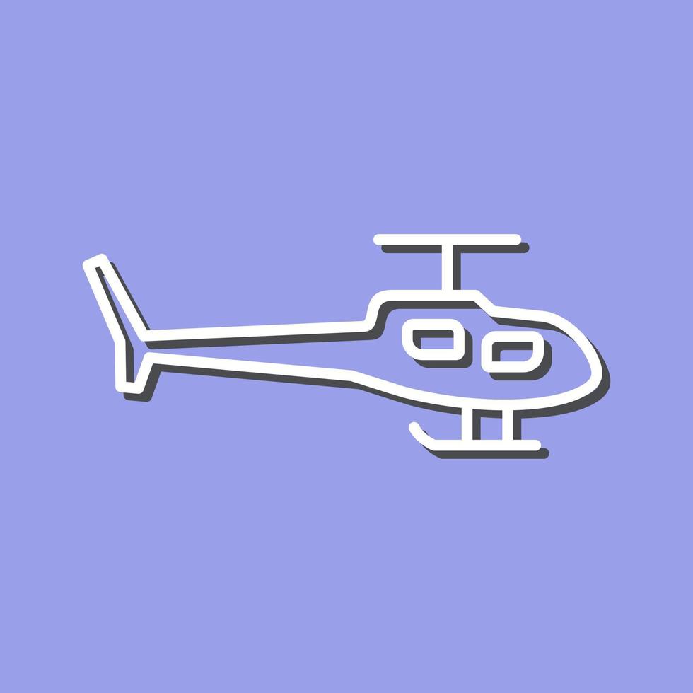 icono de vector de helicóptero