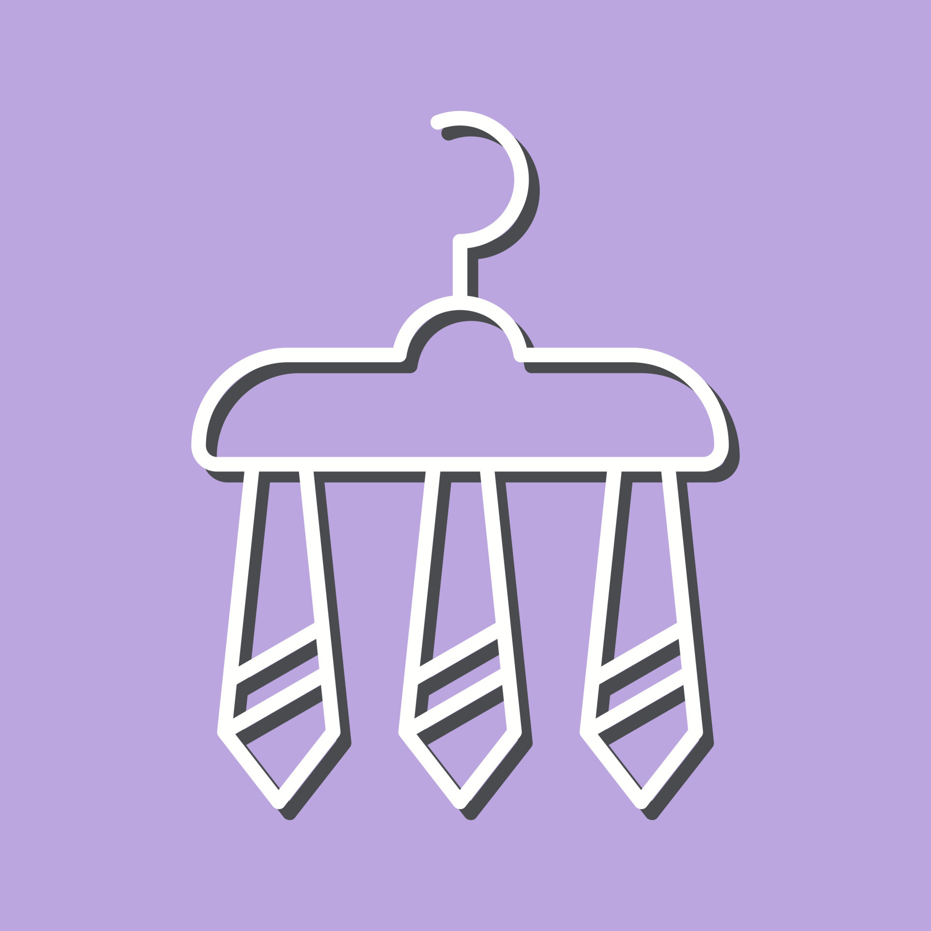 Three Ties Vector Icon 20236495 Vector Art at Vecteezy