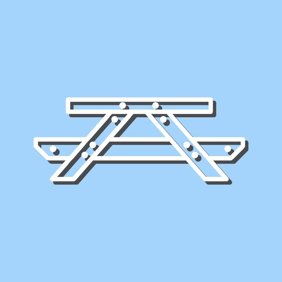 Picnic of Table Vector Icon