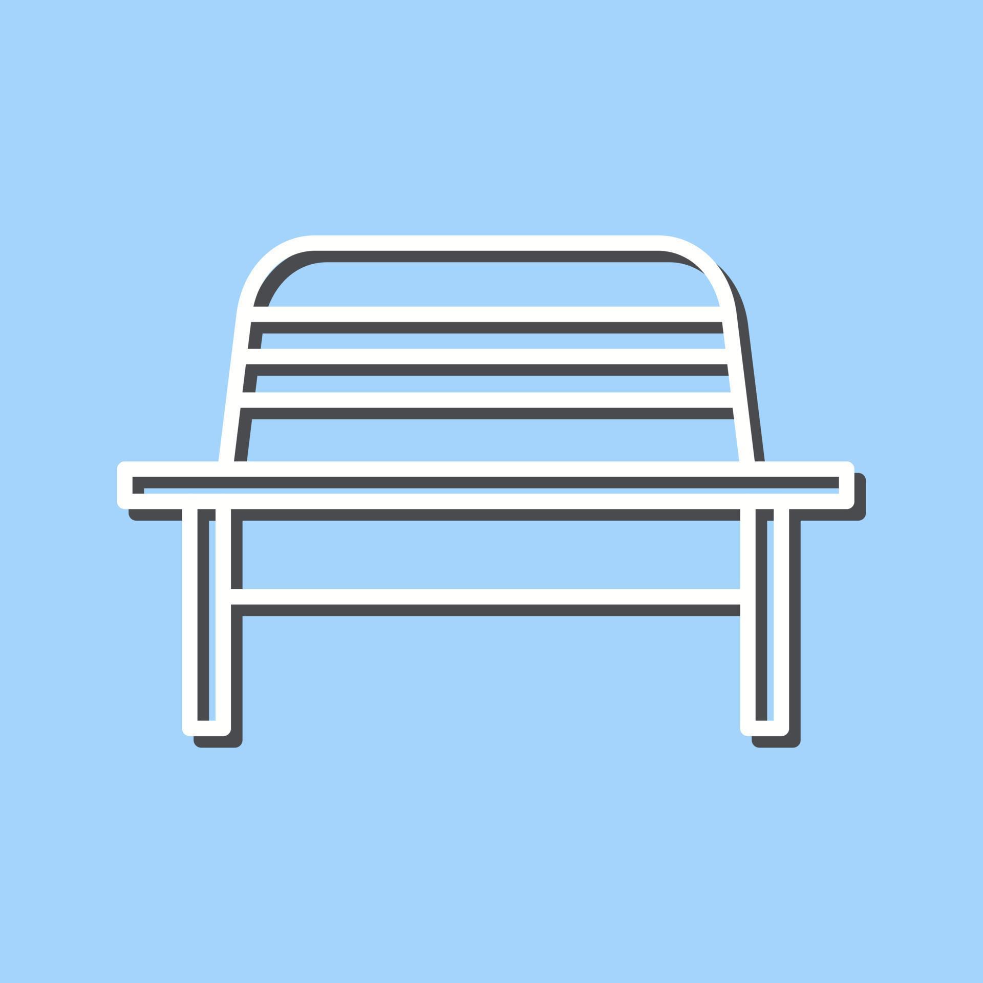Garden Bench Vector Icon 20236509 Vector Art at Vecteezy