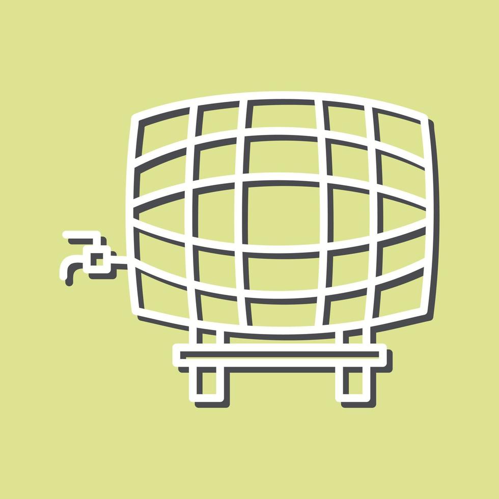Barrel with Tap Vector Icon