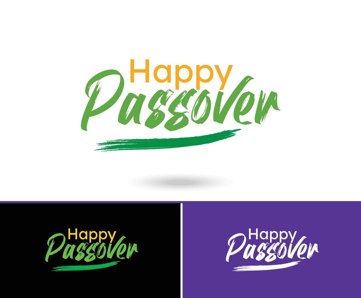 Passover, Pesah celebration mnemonic concept, jewish Passover holiday vector