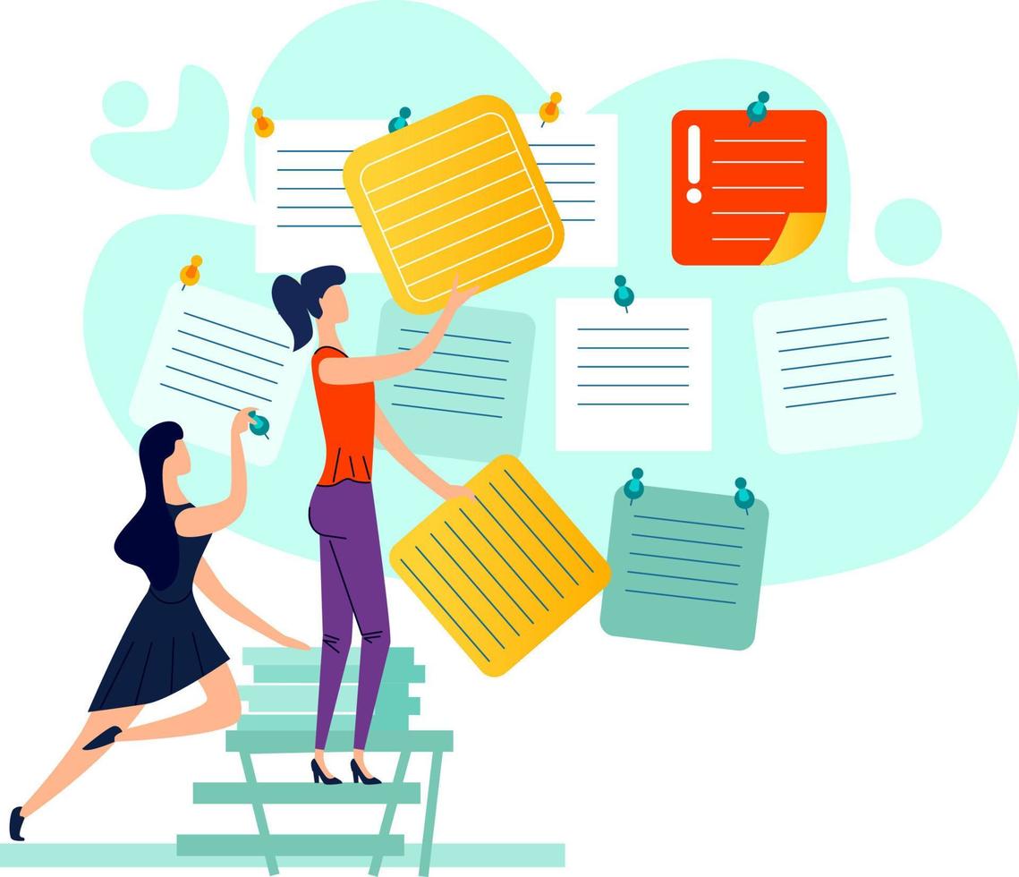 Deadline, time management business concept vector