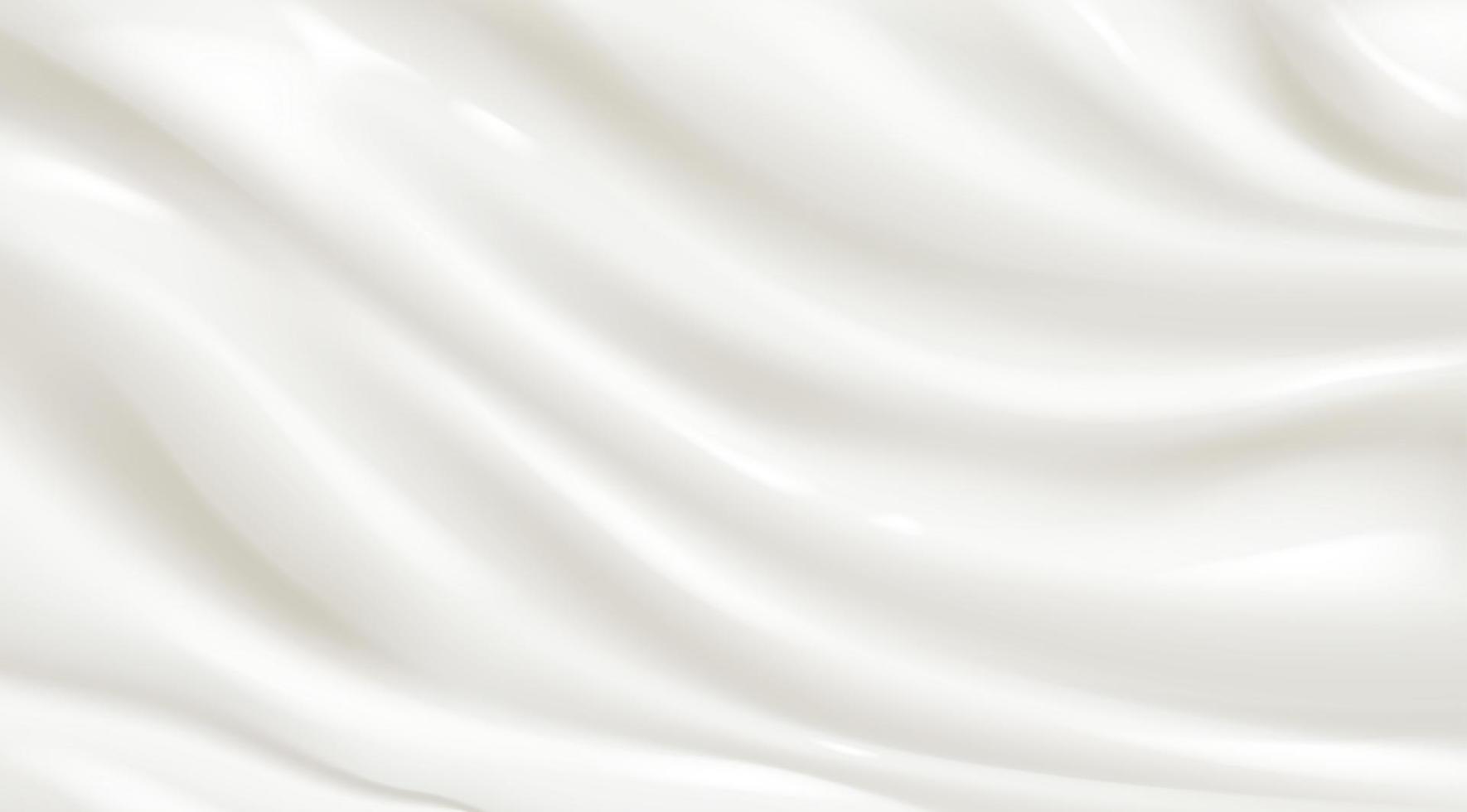 Texture of white yogurt, milk or cream surface vector