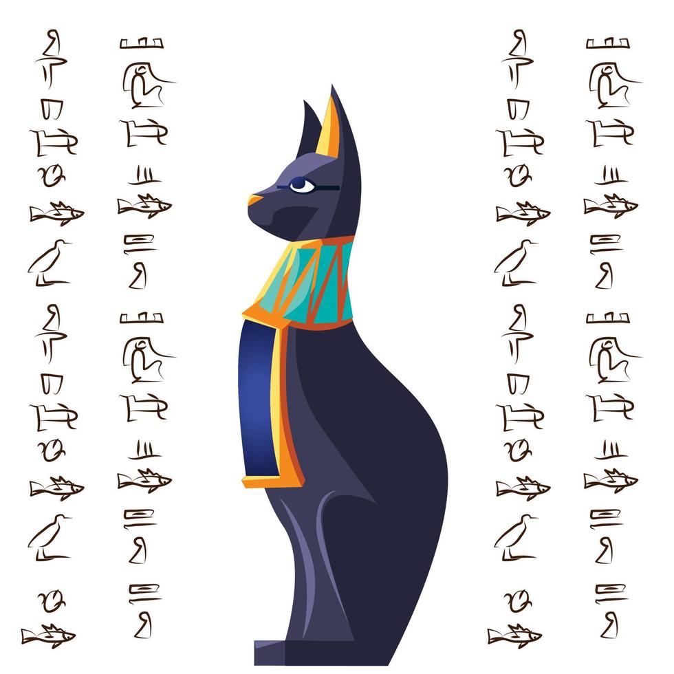 conjunto de dibujos animados de vector de antiguo egipto