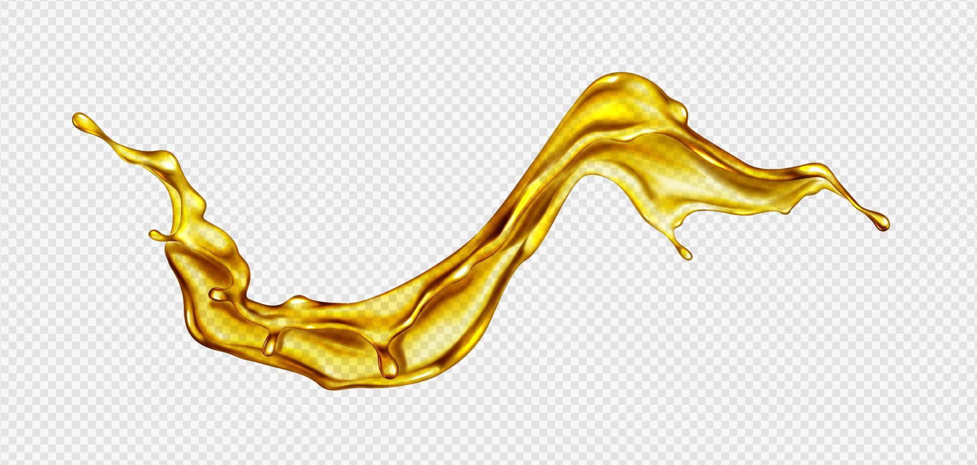Realistic splash of oil, juice png on transparent vector