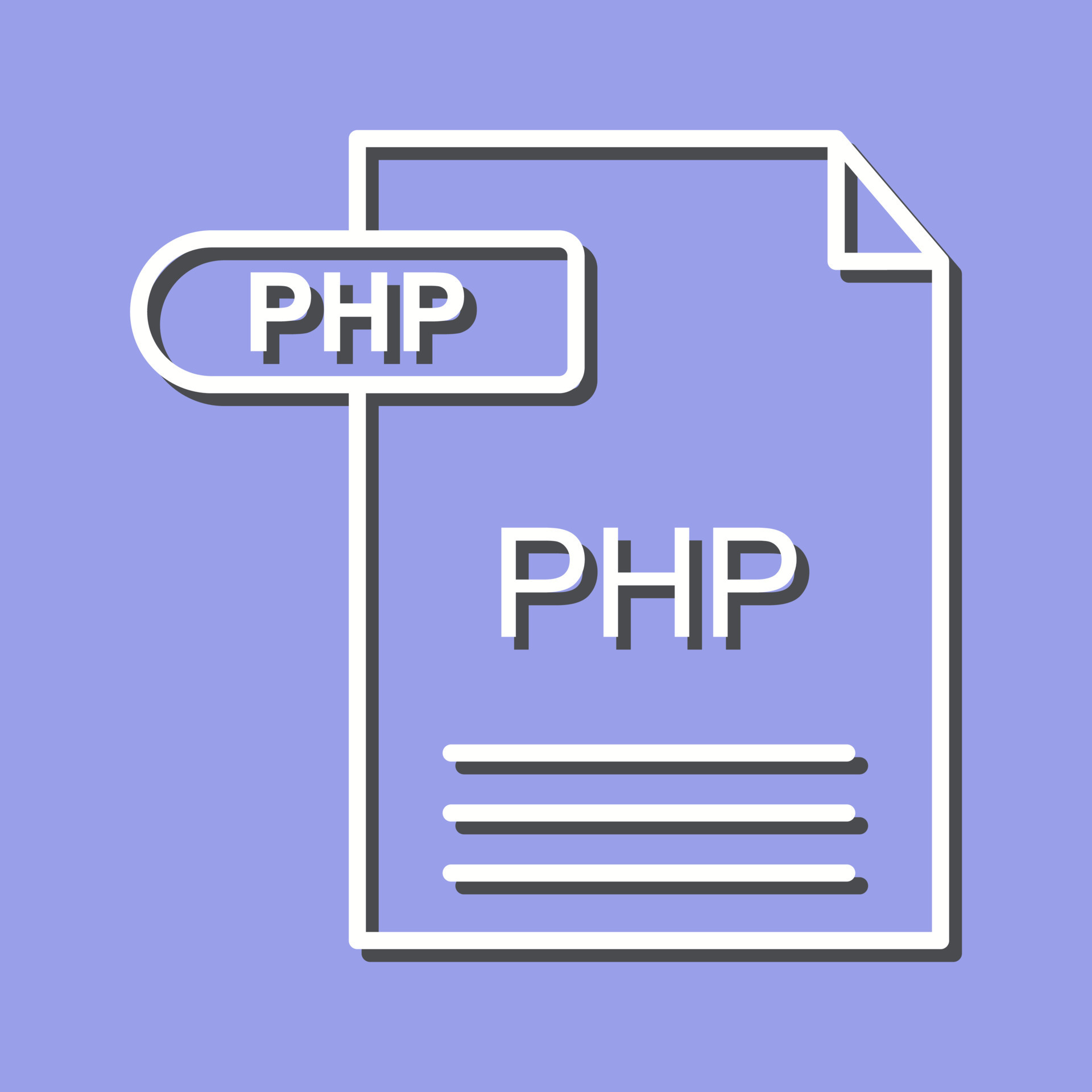 PHP Vector Icon 20237213 Vector Art at Vecteezy