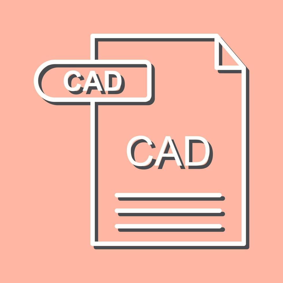 icono de vector de cad