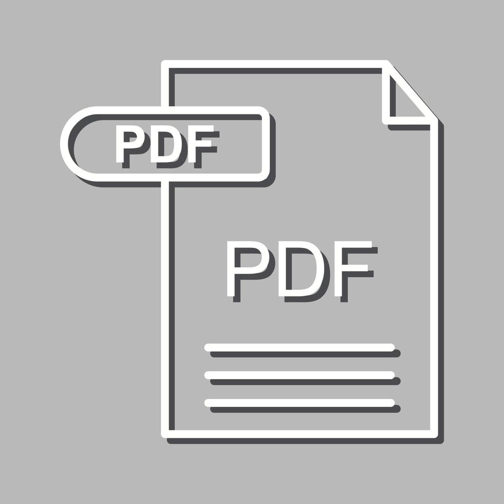 icono de vector de pdf