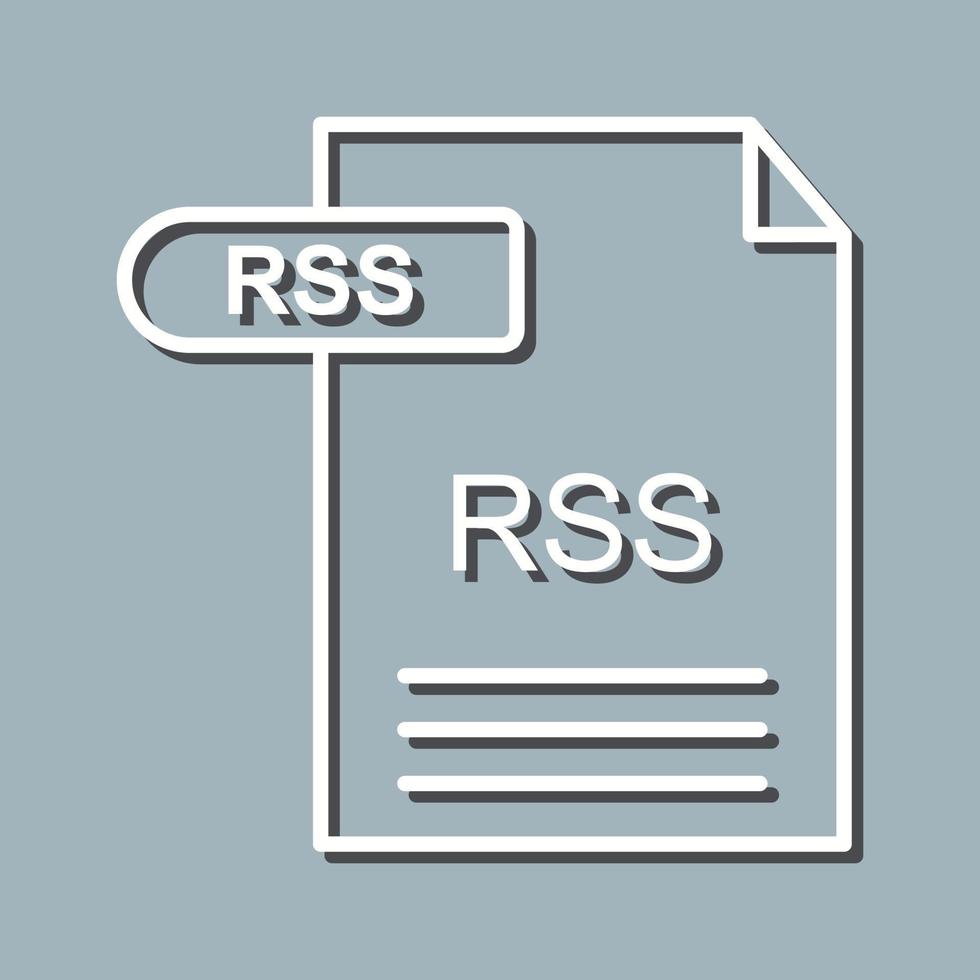 icono de vector de rss