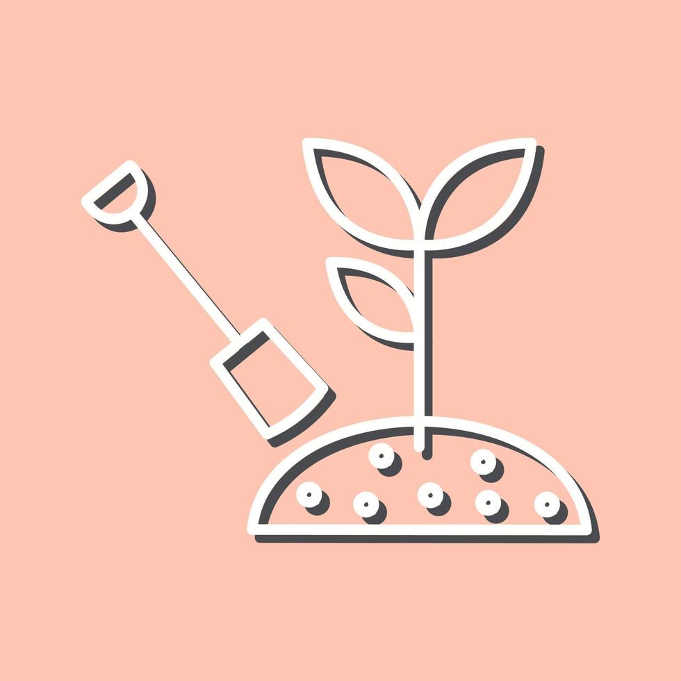 icono de vector de plantación