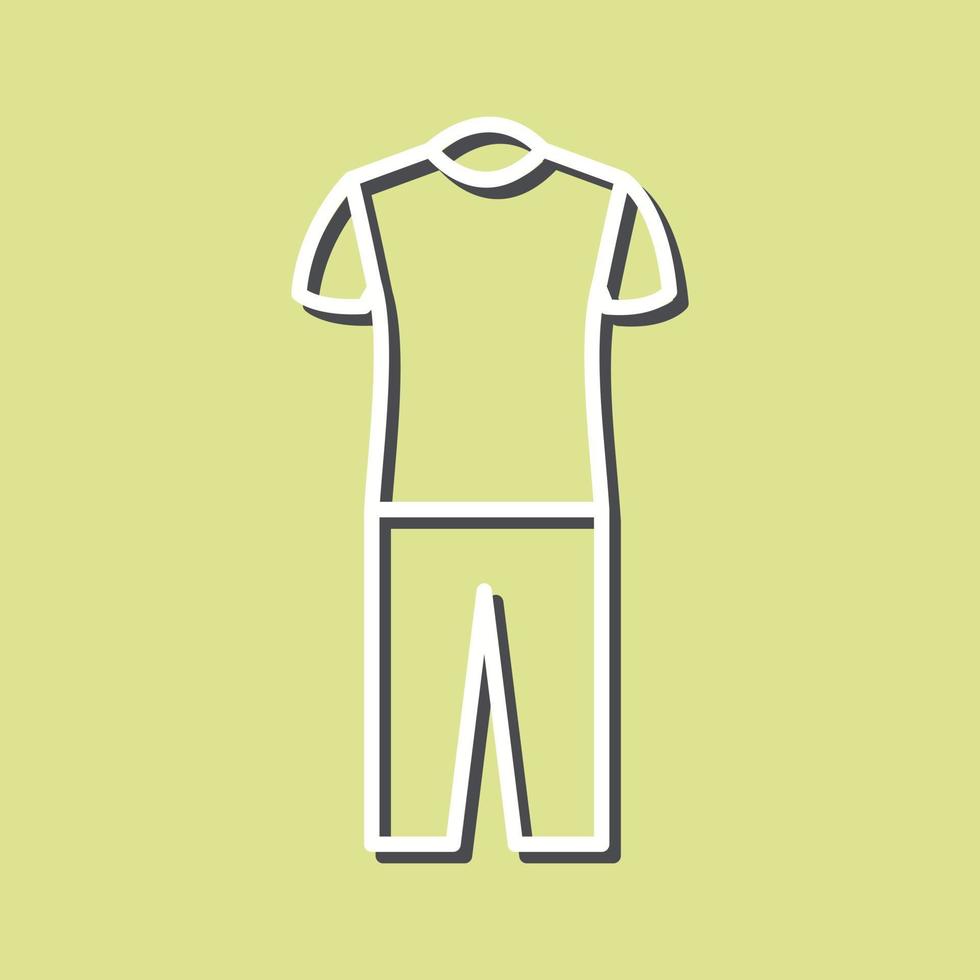 Pyjamas Suit Vector Icon