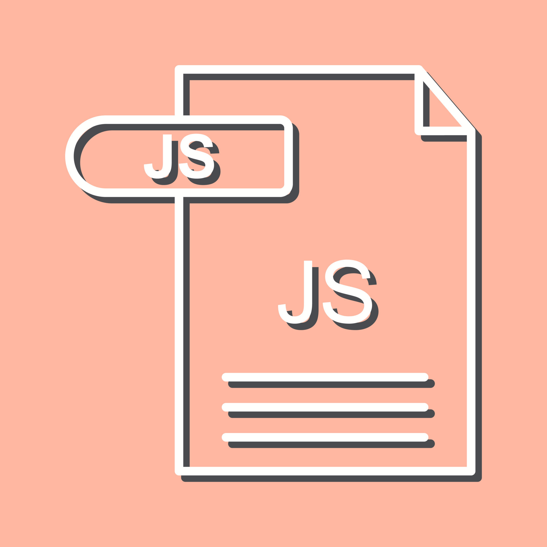 JS Vector Icon 20237287 Vector Art at Vecteezy