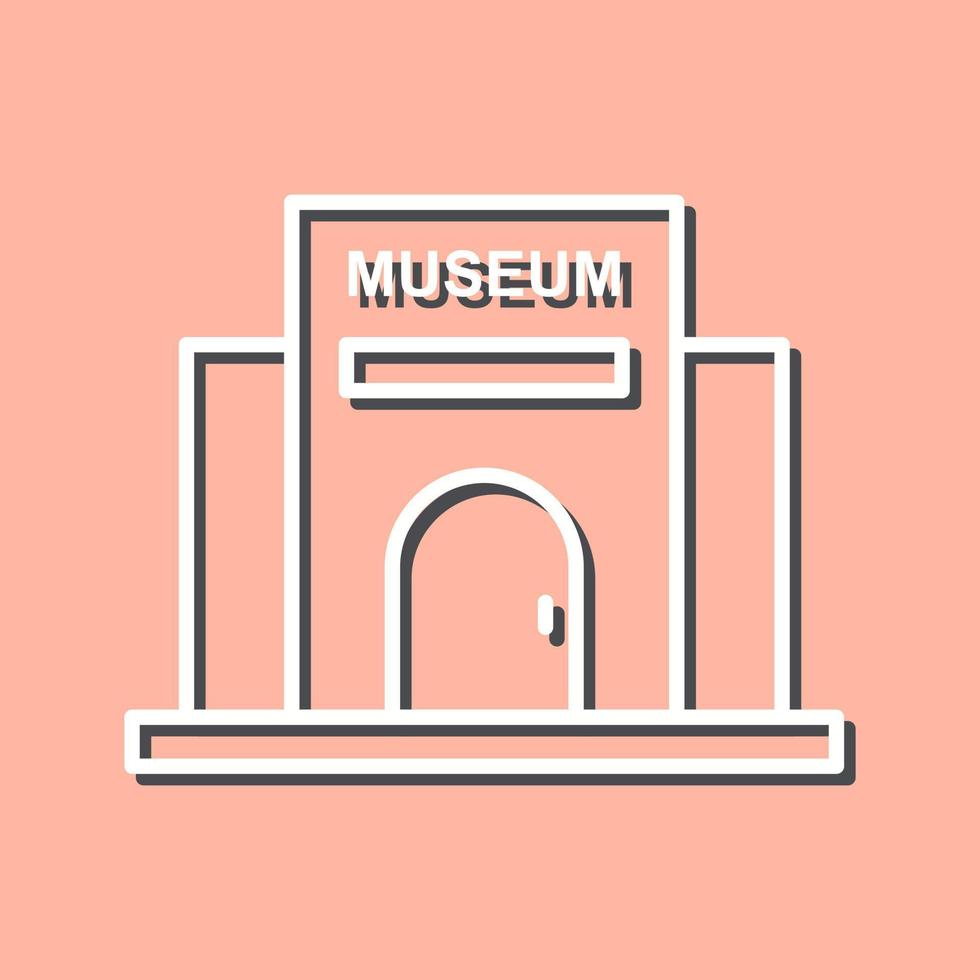 icono de vector de edificio de museo