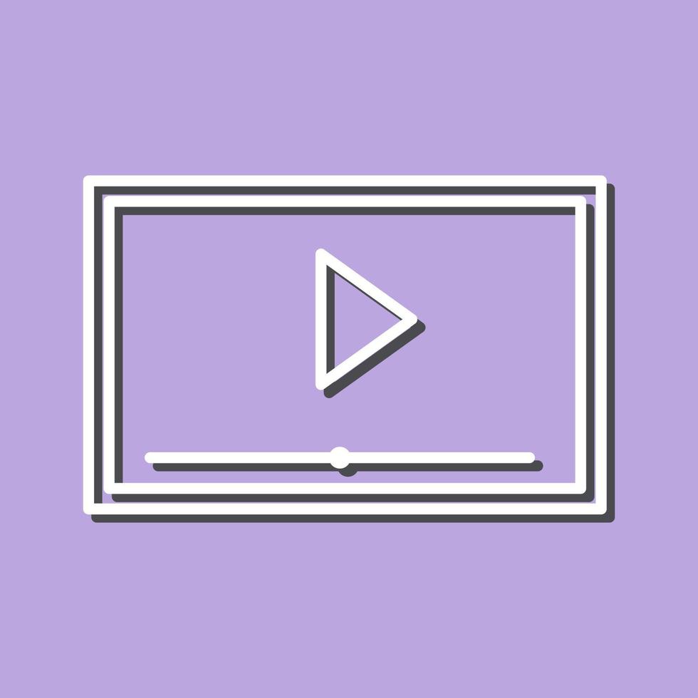 Video Screening Vector Icon