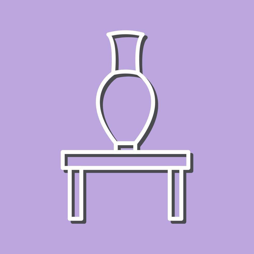 Vase Exhibit Vector Icon