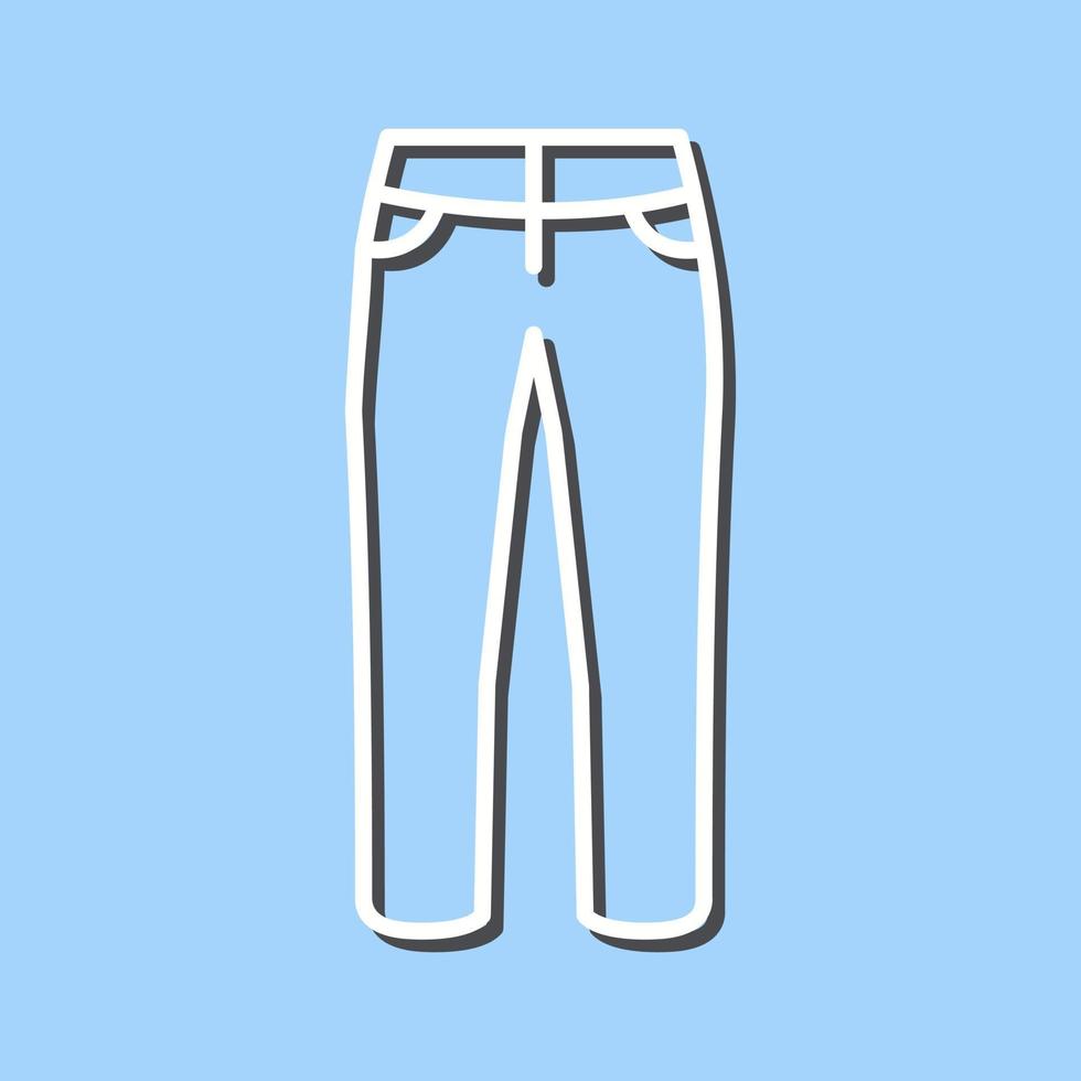 icono de vector de pantalones