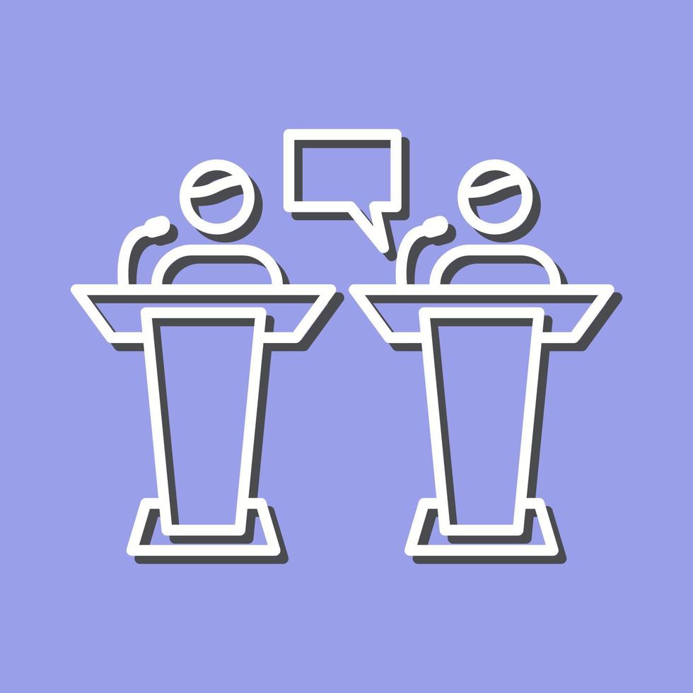 Debate Vector Icon 20237555 Vector Art at Vecteezy