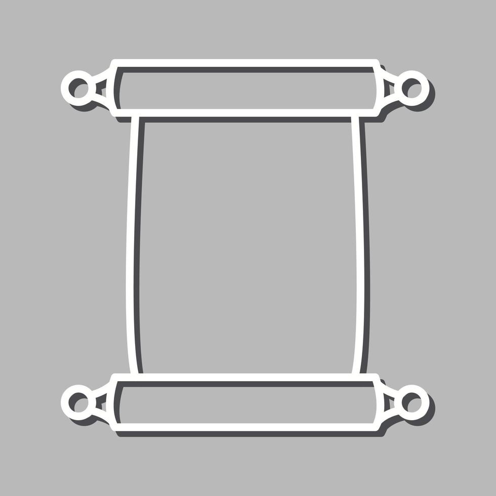 Scroll of Paper Vector Icon