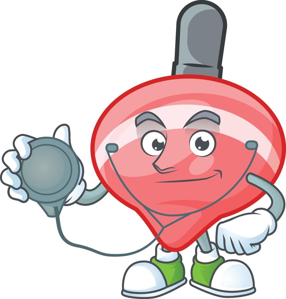 Chinese red tops toy cartoon character style vector