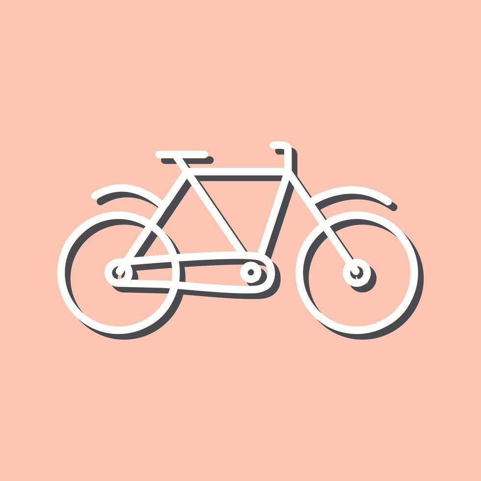 icono de vector de bicicleta