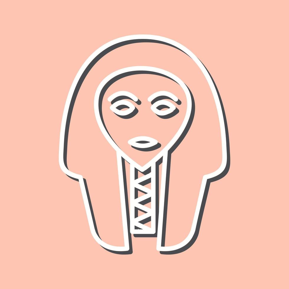 Egyptian Face Vector Icon