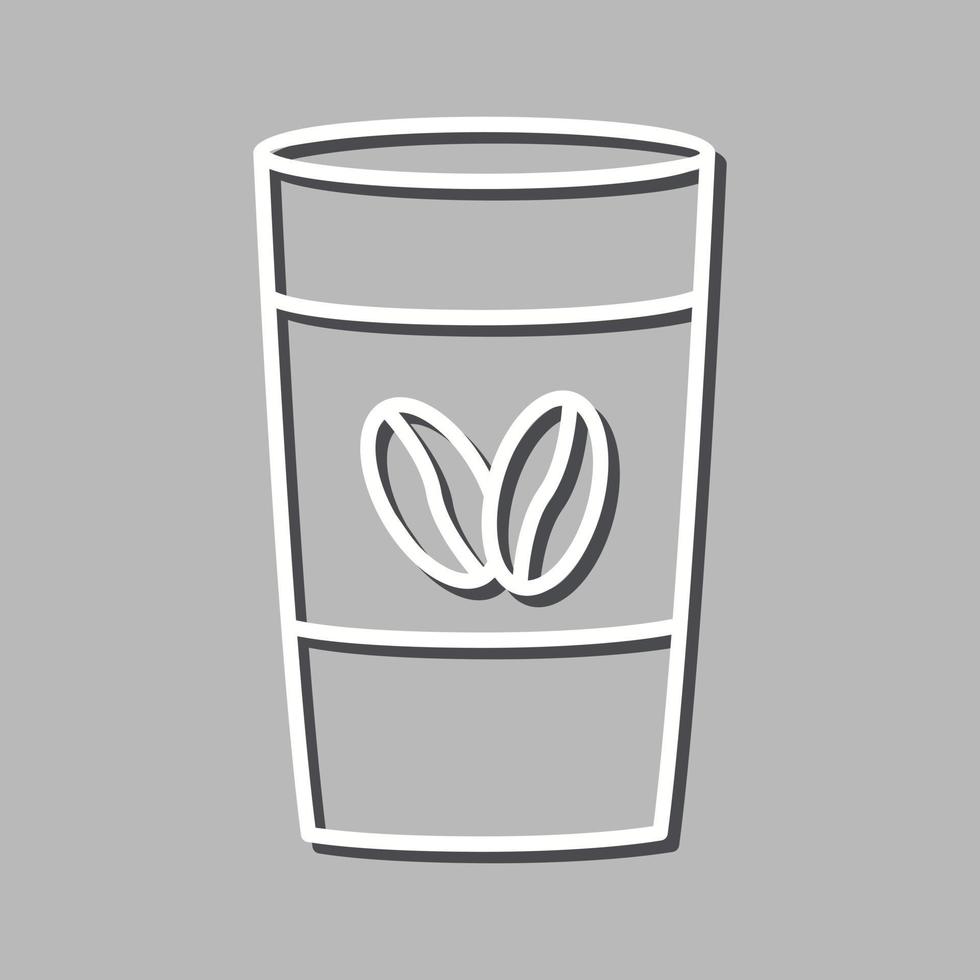 icono de vector de taza de café