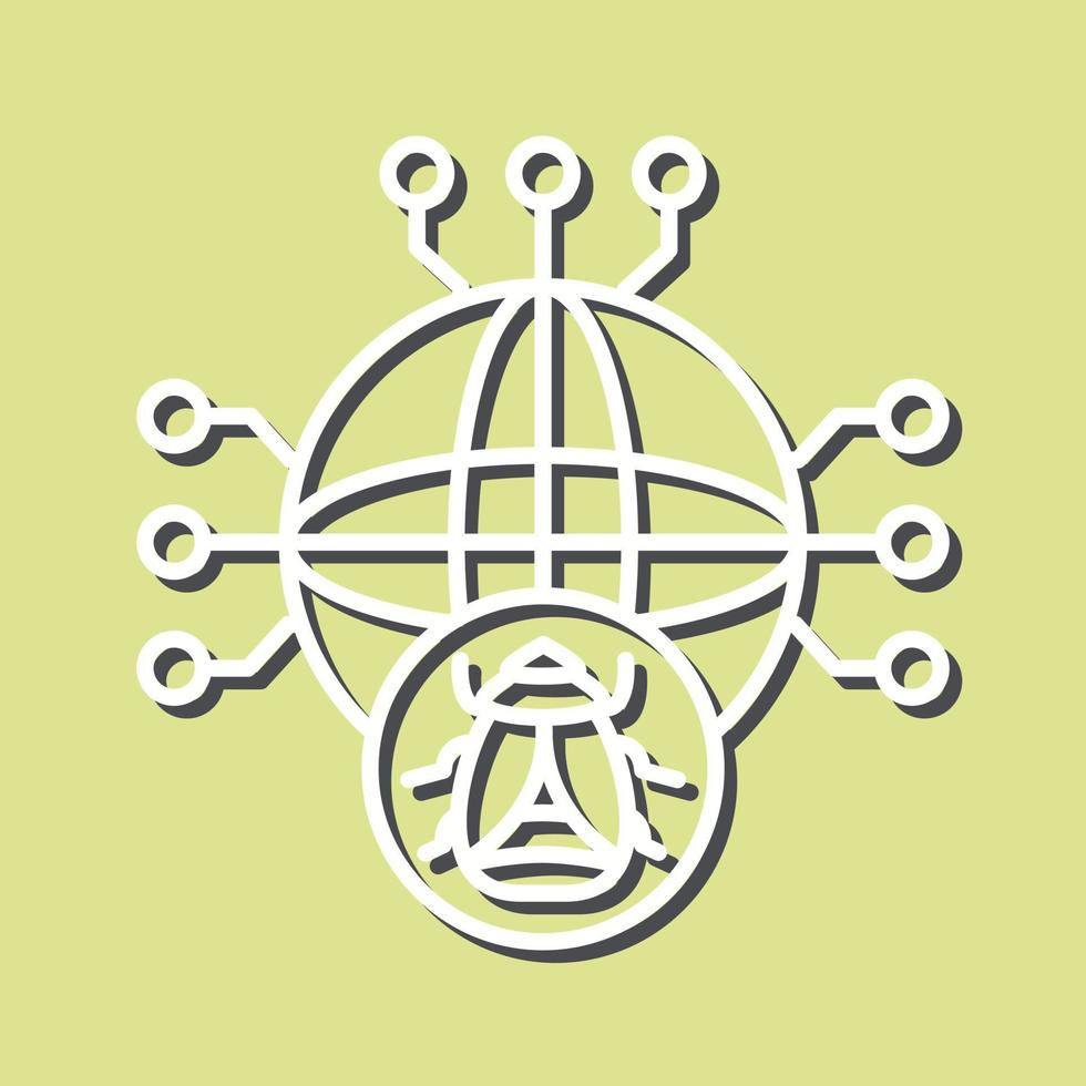 Global Malware Vector Icon