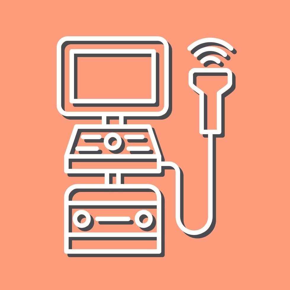Ultrasound Machine Vector Icon