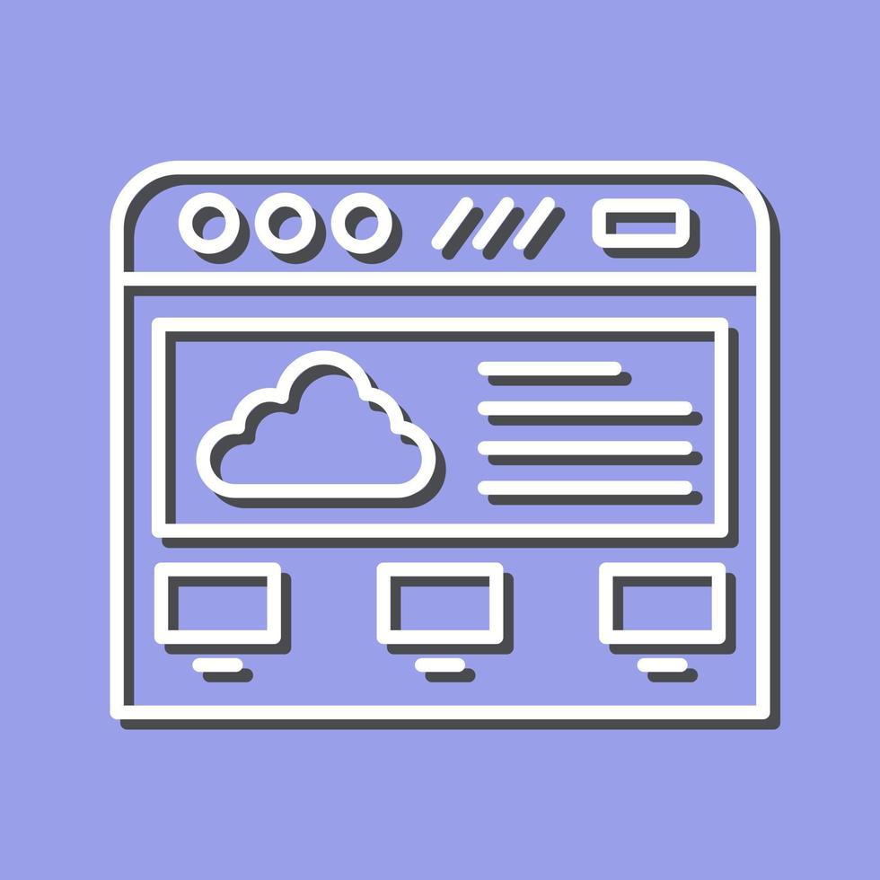 Cloud Computing Vector Icon