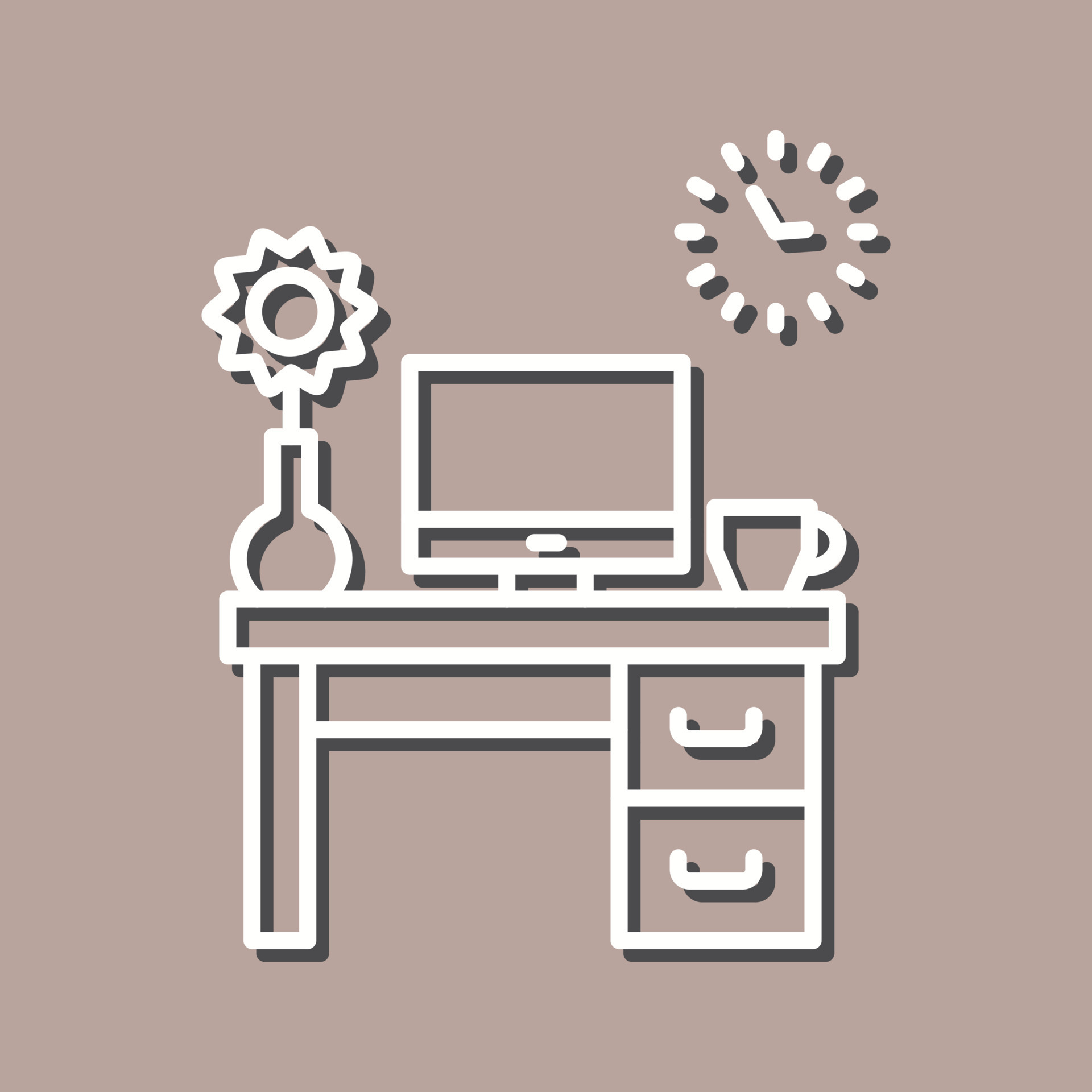 Work Table Vector Icon 20238210 Vector Art at Vecteezy