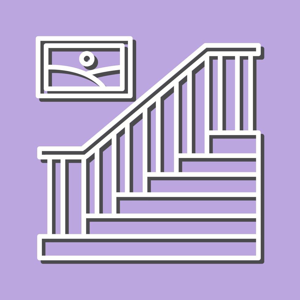 icono de vector de escalera