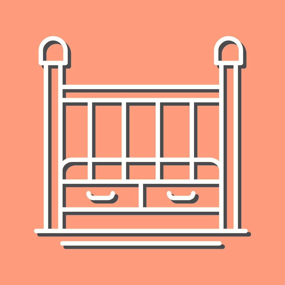 Baby Crib Vector Icon