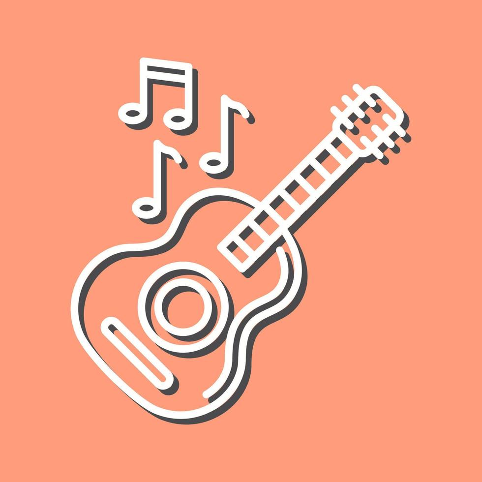 icono de vector de guitarra