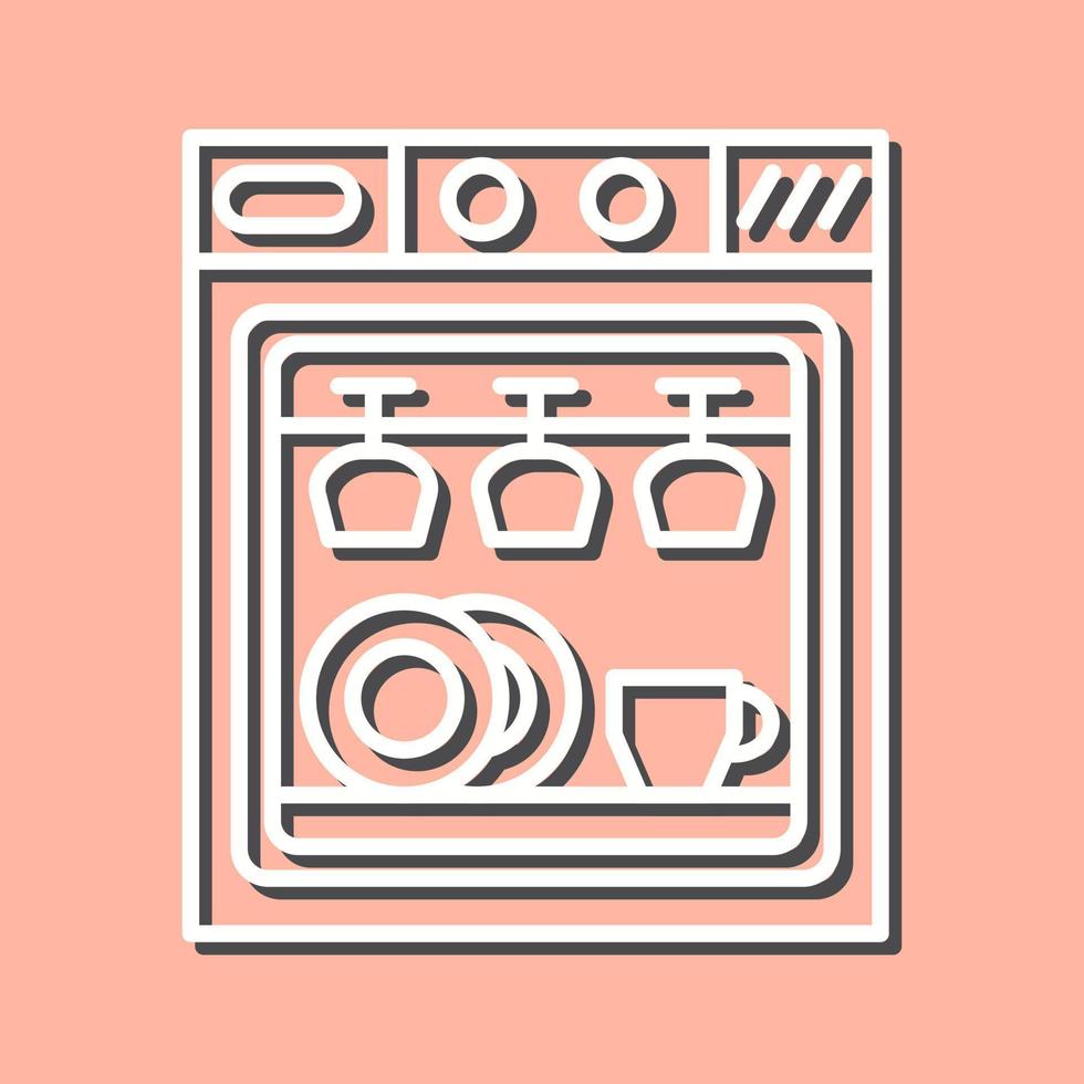 Dishwasher Vector Icon