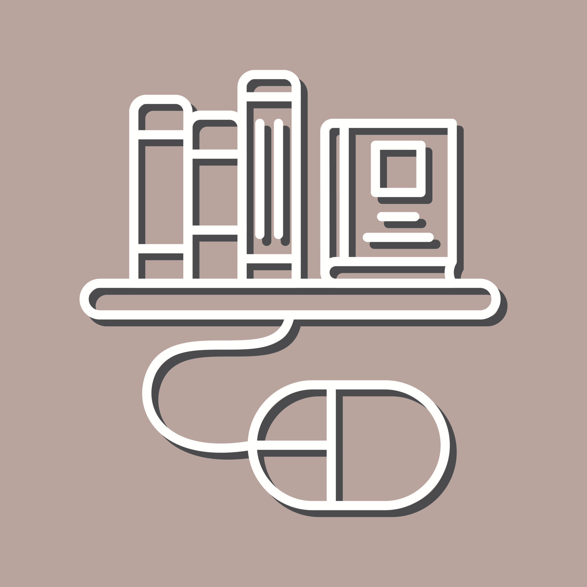 Digital Library Vector Icon 20238512 Vector Art at Vecteezy