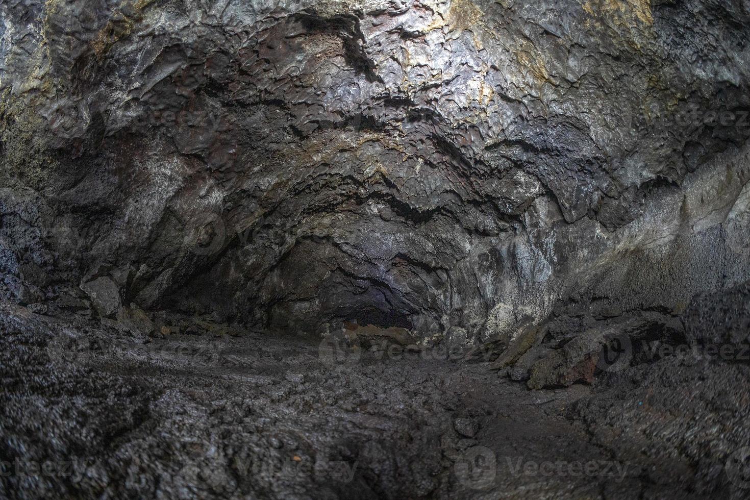 Pico island gruta das torres lava tunnels photo