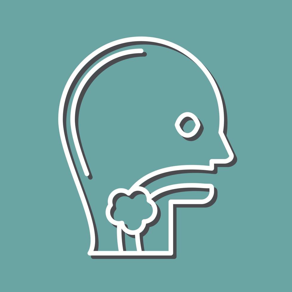 Throat Cancer Vector Icon