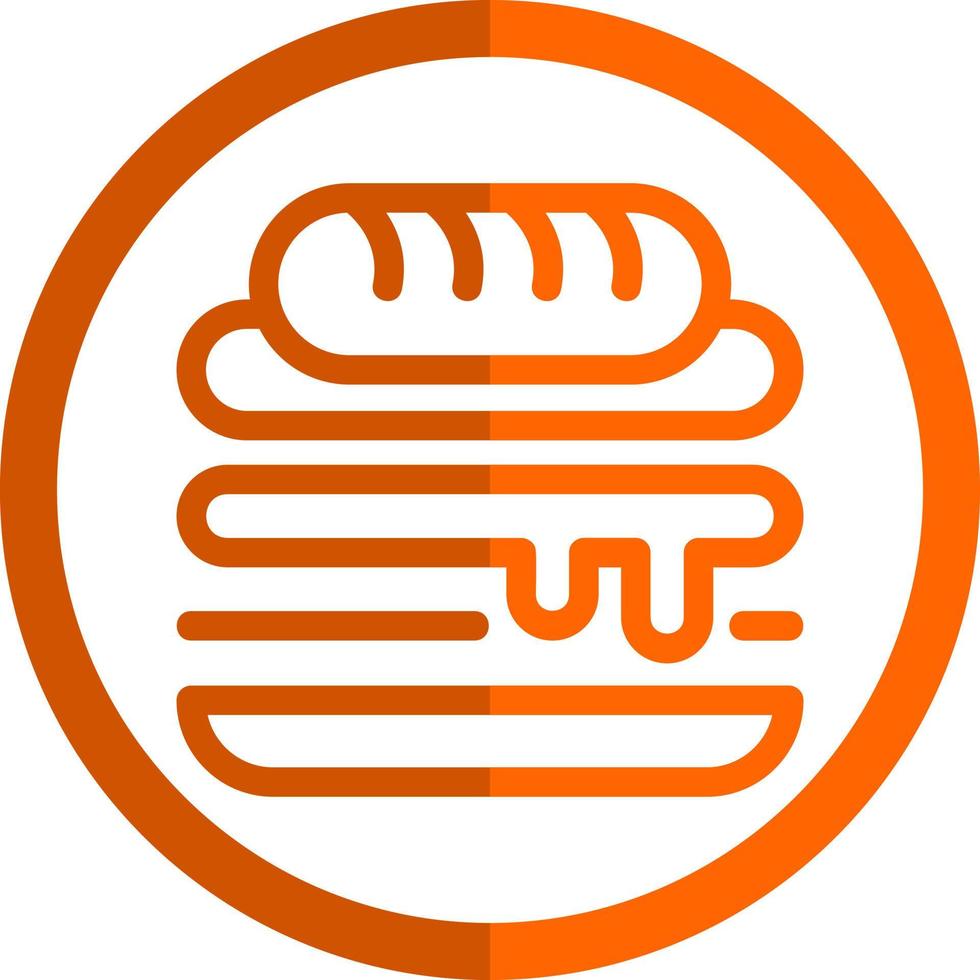 Cuban Sandwich Vector Icon Design