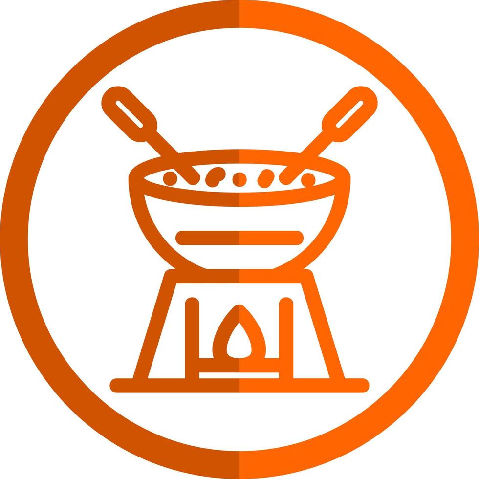 diseño de icono de vector de fondue