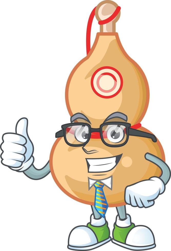 Chinese wine bottle cartoon character style vector