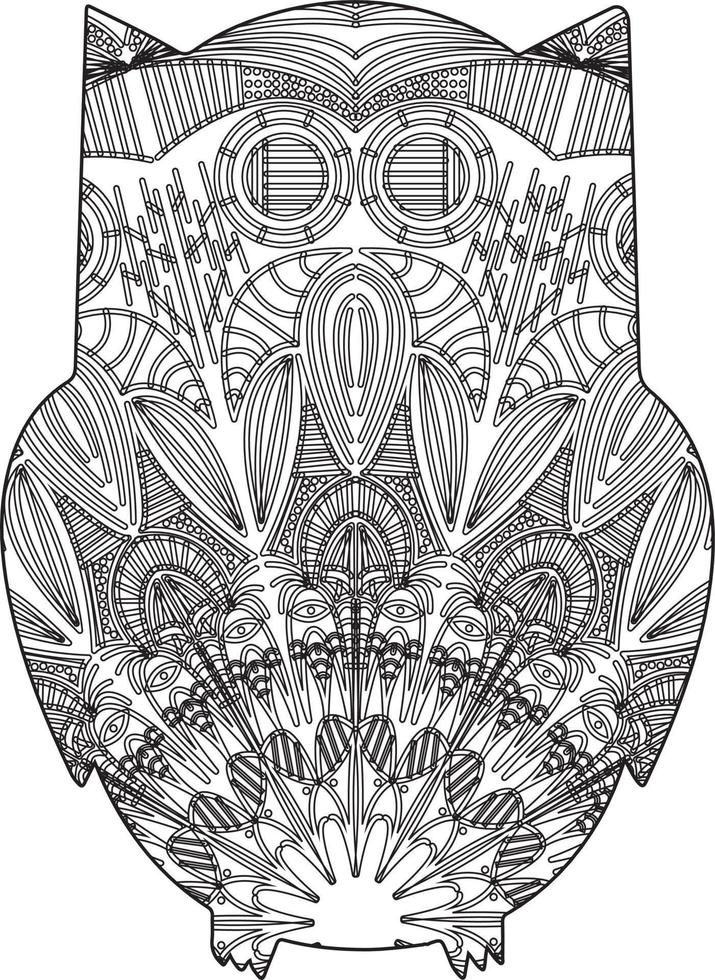 mandala coloring page vector