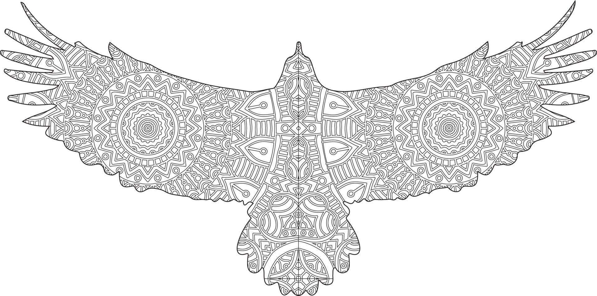 mandala coloring page vector