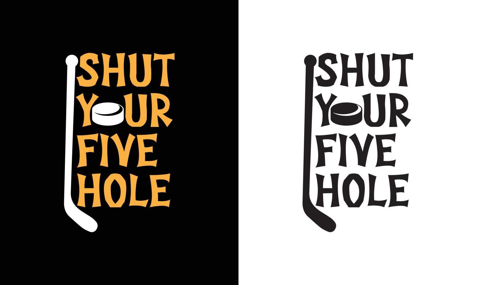 Hockey Quote T shirt design, typography vector