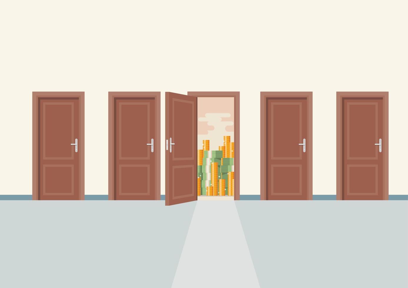 Choosing the right door to wealth vector